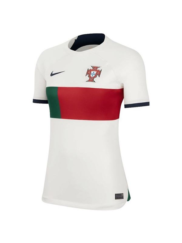 Portugal away female jersey women's second soccer uniform sportswear football tops sport shirt 2022 world cup
